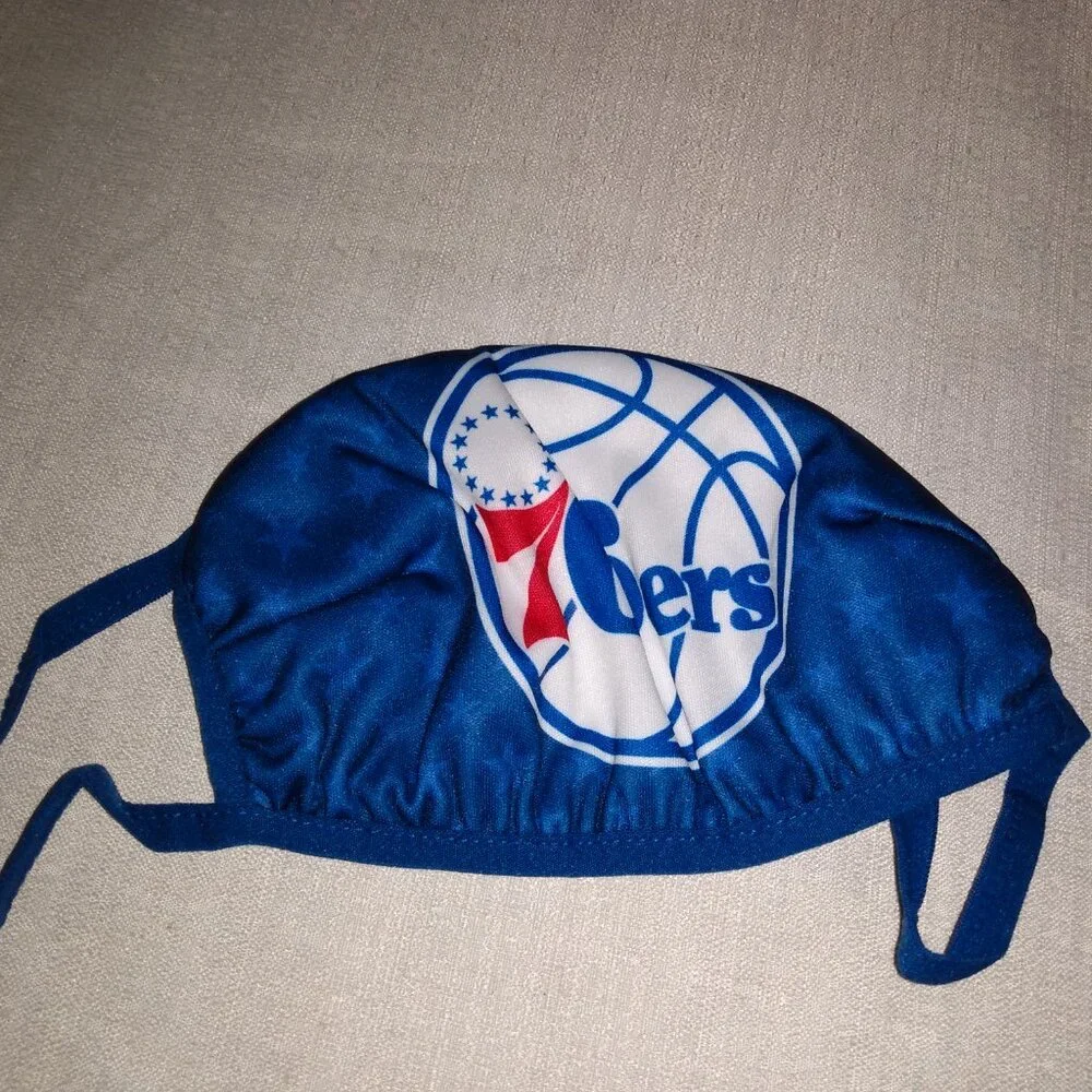 NBA Philadelphia 76ers Face Masks 3 blue mask Trio